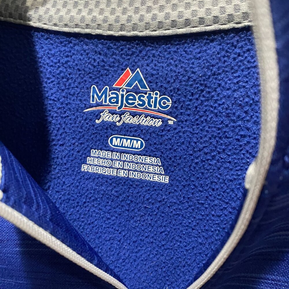 Chicago Cubs 2015 Postseason Majestic 1/4 Zip Pullover Women’s M 0099 - Picture 4 of 5